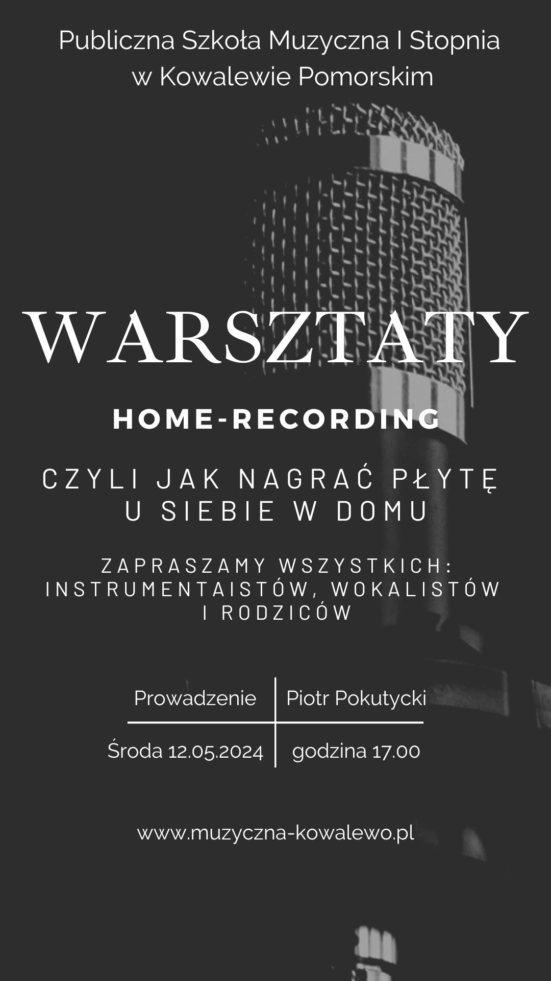 Domowe Studio Nagrań - warsztaty